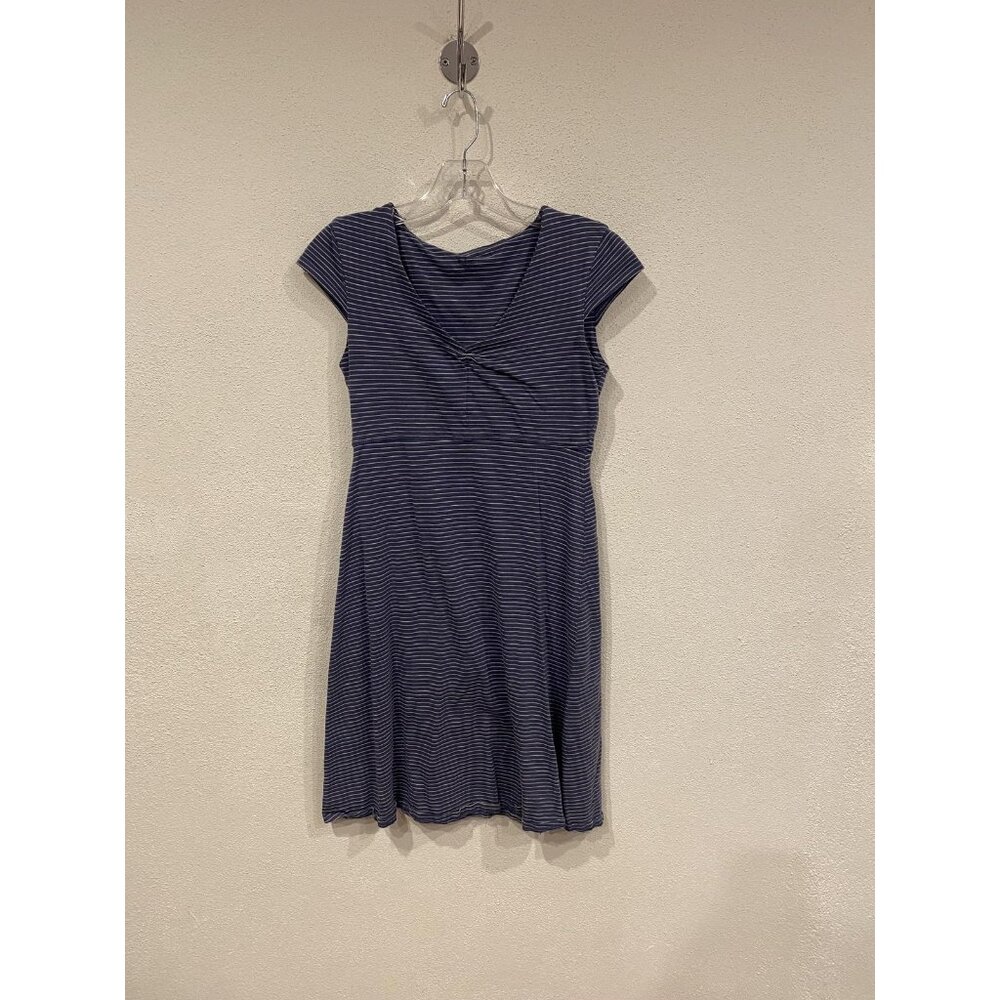 Toad&Co Rosemarie Dress Womens XSmall Blue Striped Fit & Flare Knit Casual